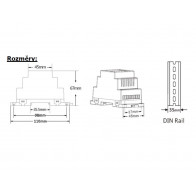 DMX512 dekodér 4CH DIN